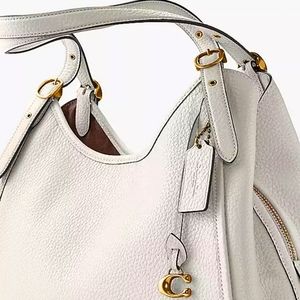 New! Lori Shoulder Bag in Brass/Chalk